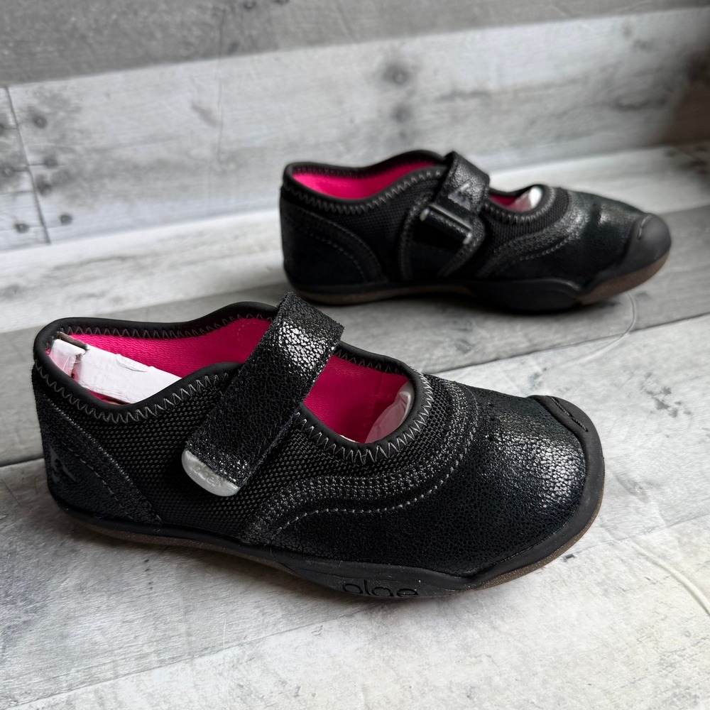 Plae Emme Black Shimmer Mary Jane Sneakers Kids 10.5 US - Picture 7 of 8